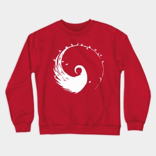 Tai Chi Yin Yang in White Crewneck Sweatshirt